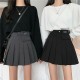 High waist cargo tennis skirt