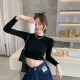 Vivi long sleeve crop top