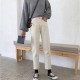 White denim long pants