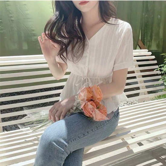 Korean style flare blouse