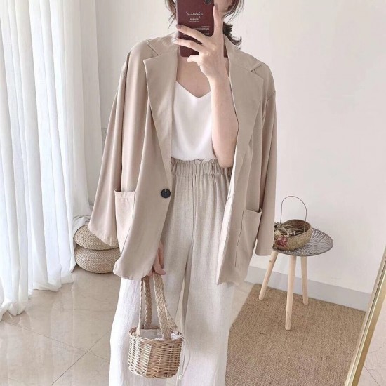 Korean design plain blazer