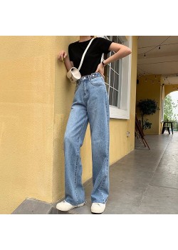 Denim long pants