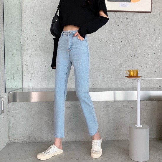 Shellie high waist denim pants