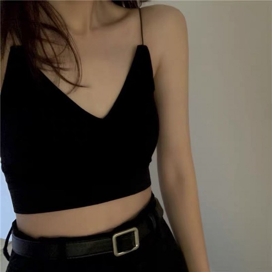 V neck straps bralette