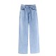 Light blue straight cut jeans