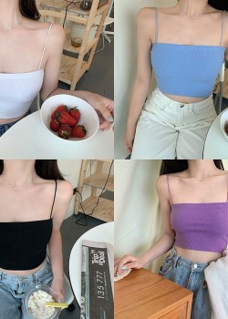 Sleeveless crop top