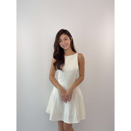 A Line Ribbon Back Dress