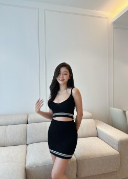 Knitted Sleeveless Crop Top & Short Skirt Set