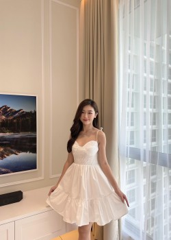 White Puffy Dress