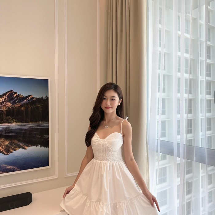 White Puffy Dress