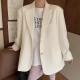 Long sleeve oversized blazer