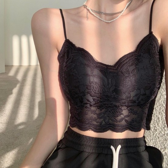 Lace padded bralette