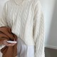 Knitted Slit Back Blouse