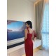 Red Sleeveless Long Dress