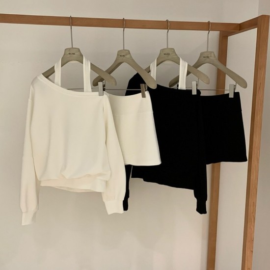 Halter Sweater & Skirt Set