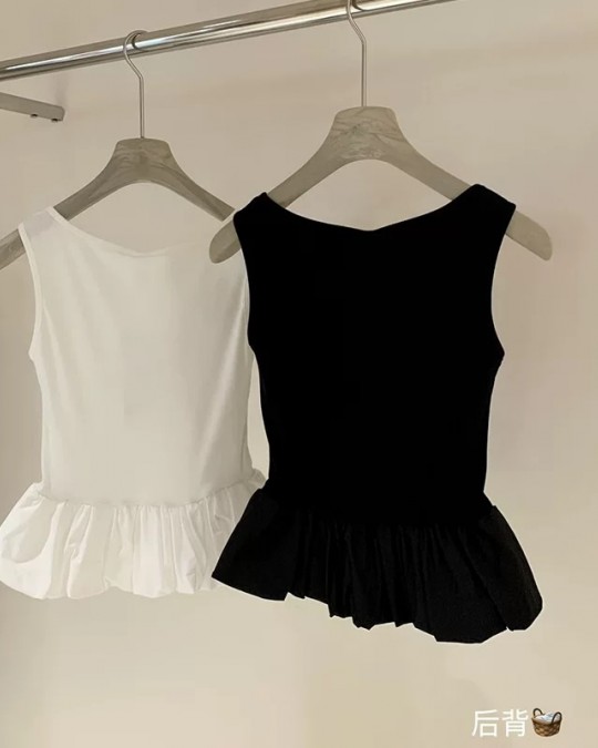 Square Neck Flare Tank Top