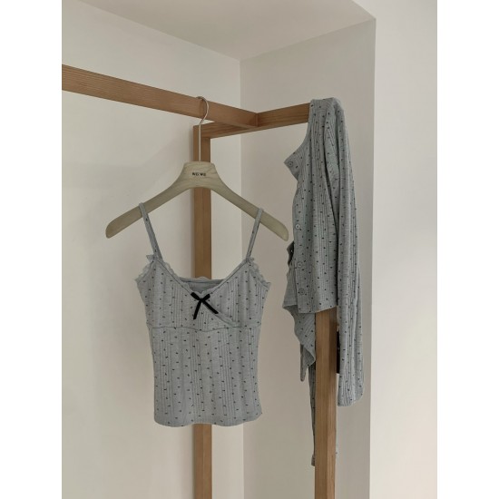 Floral Singlet & Cardigan Set