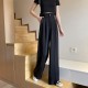 High Waist Wide Leg Suit Long Pants