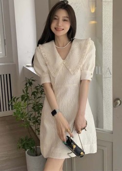 Korean Short Sleeve Dress