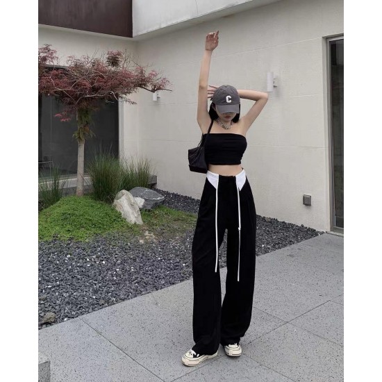 Drawstring Suit Long Pants