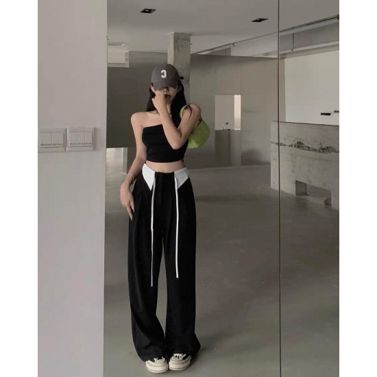 Drawstring Suit Long Pants