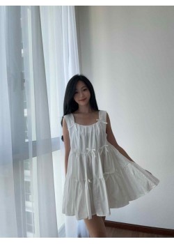 Sleeveless Square Neck Dress