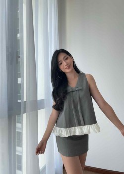 Ribbon Vest & Skirt Set