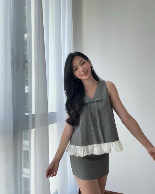 Ribbon Vest & Skirt Set