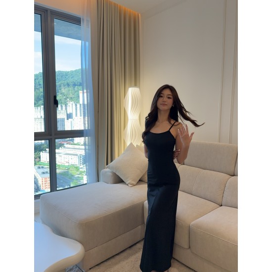 Sleeveless Slim Long Dress