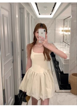 Sleeveless Puffy Dress