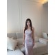 Sleeveless Glitter Long Dress