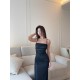 Sleeveless Glitter Long Dress