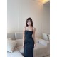 Sleeveless Glitter Long Dress