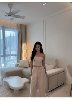 Knitted Tube & Knitted Pants Set Wear