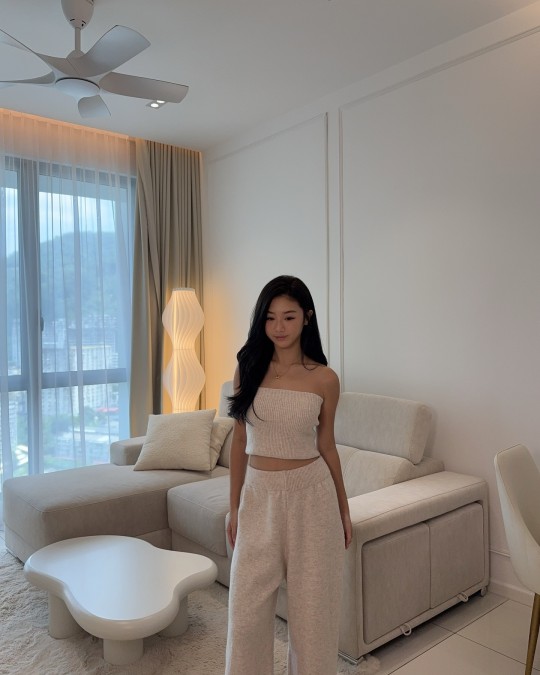 Knitted Tube & Knitted Pants Set Wear