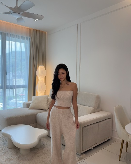 Knitted Tube & Knitted Pants Set Wear