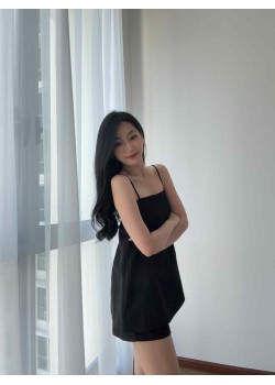 Sleeveless Flare Blouse & Shorts Set