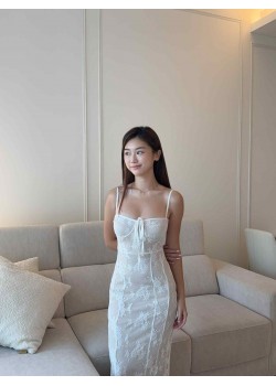 Sleeveless Lace Long Dress