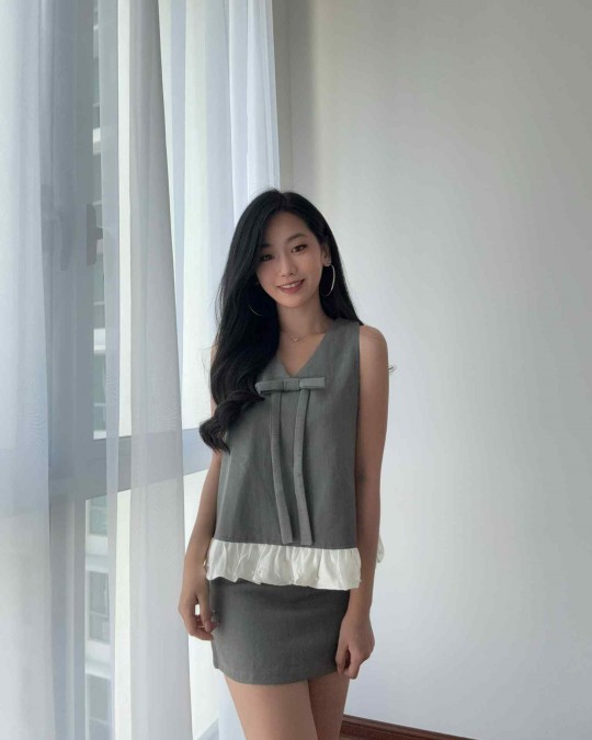 Ribbon Vest & Skirt Set
