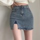 High Waist Denim Skirt