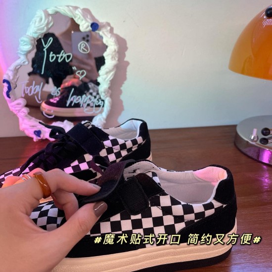 B&W Checkered Sneakers