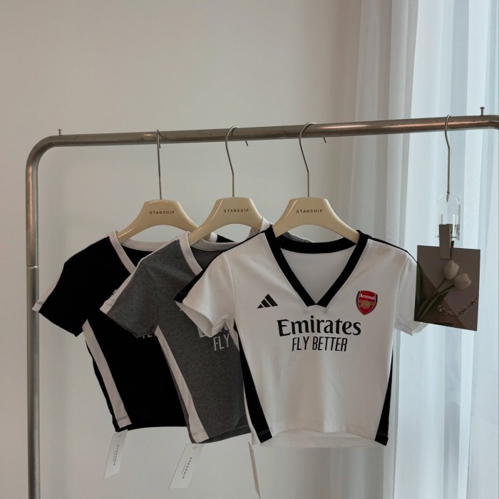 Emirates Jersey Crop Top