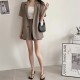 Short sleeve blazer & shorts set wear