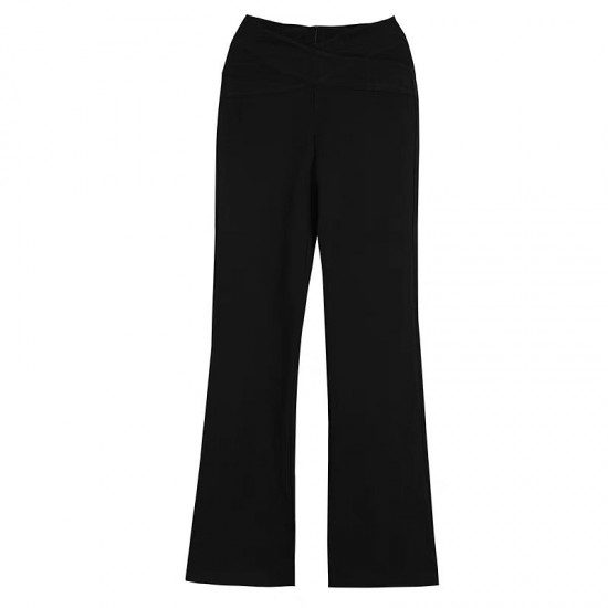 Black high waist trumpet pants