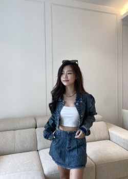 Denim Jacket & Skirt Set