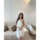 Beige Halter Cheongsam