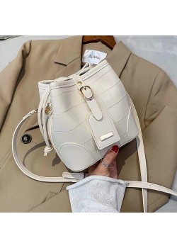 Adjustable straps mini bucket bag