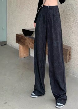 Wide-leg suit trouser