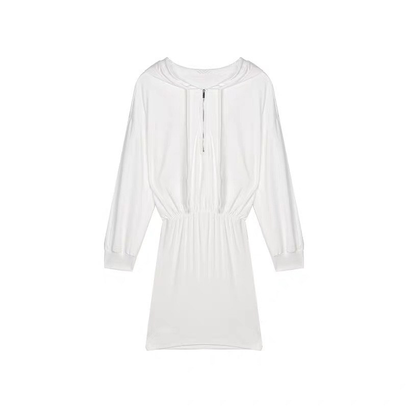 White hoodie dress