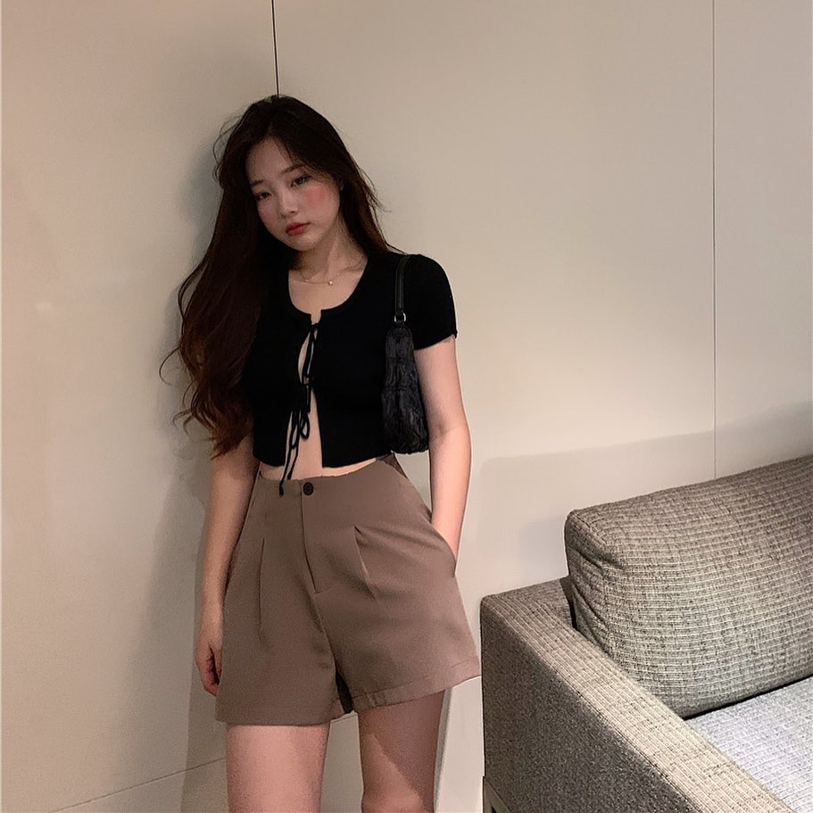 High waist short pants